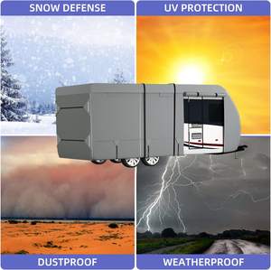 Housse de camping-car coupe-vent à 7 couches pour camping-car de 14 'à 16' avec couvercle de cric à langue - Product Image 5