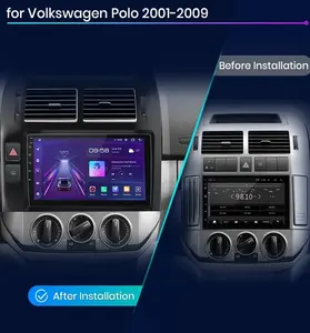 Radio Mobil untuk Volkswagen Polo Mk4 <span class=keywords><strong>IV</strong></span> 2001-2009 Pemutar Video Multimedia Navigasi GPS Carplay Autoradio Android 12 8+128GB Unit - Product Image 3