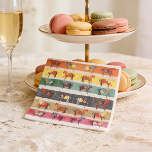 กระดาษเช็ดปากลายม้า แบบใช้แล้วทิ้ง เป็นมิตรกับสิ่งแวดล้อม สำหรับงานเลี้ยง อาหารค่ำ ร้านอาหาร โรงแรม ขายส่ง - Product Image 4