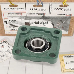 Cuscinetto a flangia a quattro bulloni UCF202 con albero da 15 mm, supporto in ghisa, precisione P5 - Product Image 2