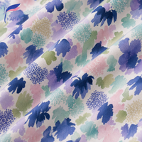 Tissu Popeline Uni 100% Coton Imprimé Numérique à Motif Floral Tissé Personnalisable à Faible MOQ pour Robe d'Été Garçon