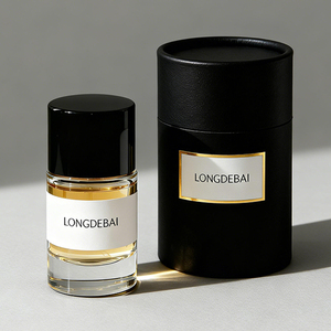 Botella de Perfume de Vidrio Transparente Cilíndrica Personalizada al por Mayor con Logotipo, 30ml 50ml 100ml 200ml, Vacía, con Caja de Cartón - Product Image 2