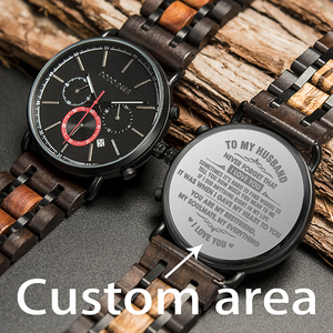 DODO DEER — montre de luxe en bois pour hommes, bracelet à quartz, nouvelle collection 2022 - Product Image 2