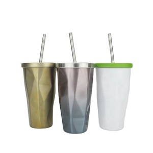 2023 <span class=keywords><strong>Precio</strong></span> de fábrica Alta calidad 16oz Uso diario Vaso Taza de café Taza Exterior Color Esmalte 17oz Capacidad de metal - Product Image 1