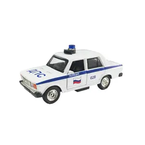 Kunden spezifisches Werbe set Druckguss-Spielzeug fahrzeuge 1/32 Simulation Ladas Diecast Police Model Alloy Car Toys