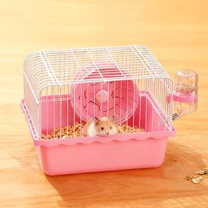 Jaula de cría para hámsteres de campo pequeña con doble uso, jaula nido para hámsteres Golden Bear, jaula de lujo de doble capa tipo villa para hámsteres - Product Image 2