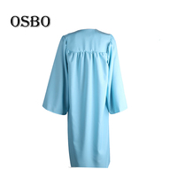 Robes de Chorale et de Remise de Diplôme Bleu Ciel en Polyester, Vente en Gros Directe Usine Chinoise