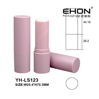 Tubes de rouge à lèvres pour maquillage, rond, rose mat, pièces, conteneur pour baume à lèvres, en stock
