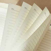 Haute qualité vente chaude en cuir PU cahier Portable mode bureau d'affaires bloc-notes A5 étudiant étanche cahier