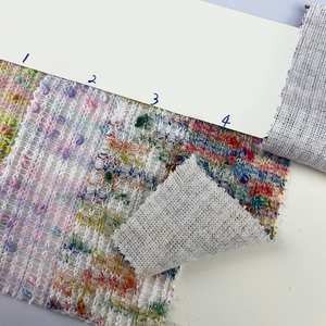 بسعر الجملة معطف فضفاض من قماش البوليستر 50 قطن 50 قطن قطن قطن 50 تويد كلاسيكي ملون جاكار لامع جاكار - Product Image 4