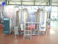 Système de brasserie complet personnalisé de 500 L avec cuves de fermentation de bière, contrôle PLC, équipement de brassage de bière, utilisation pour les pubs et les hôtels