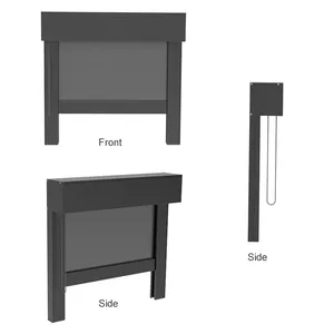 防风室外拉链卷帘室外电动防风灯罩