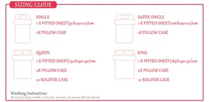 Ensemble de draps de lit ajustés modernes Comfort Night 3 pièces, taille super simple, 100% coton, écologique, 800 fils, tissu doux et durable - Product Image 5