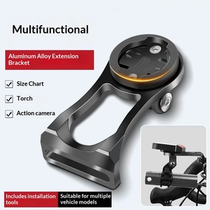 Dudukan Komputer Sepeda dari Aluminium Alloy, Bracket Ekstensi Stang Depan untuk Sepeda Road Bike dan Sepeda Gunung <span class=keywords><strong>MTB</strong></span> - Product Image 4