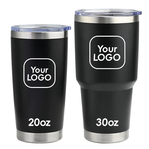 SilverJet Stainless Steel Vacuum Insulated Tumbler 20oz 30oz Custom Logo Travel Mug Double Wall Thermal With Lid - Product Image 1