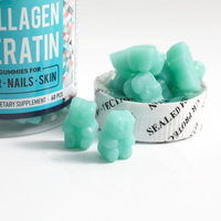Compléments alimentaires pour la beauté de la peau, nouvelle arrivée, marque privée, 3 en 1, biotine, collagène, kératine, gommes pour les cheveux, la peau et les ongles