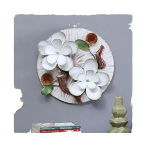 Premium Fancy Unique New Design Hot Vantage Luxury Modern Floral Wall Art Decoración colgante con marco de hierro para el hogar para fiestas de boda - Product Image 1