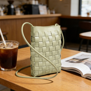 Bolso Moderno de Verano para Teléfono Móvil, Tejido, de Cuero PU, Minimalista, para Viajes, Paseos al Aire Libre - Product Image 4