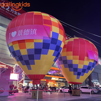 Ballon à air chaud gonflable avec lumières LED pour la décoration des centres commerciaux et des scènes, ballon publicitaire géant pour la décoration d'événements