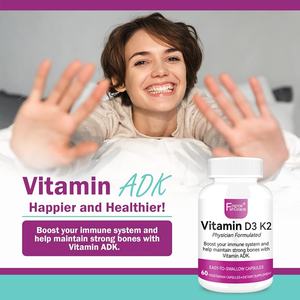 Nuevo Suplemento de Vitamina D3 K2, Apoya la Salud Ósea y la Absorción de Calcio con Vitamina ADK, 60 Cápsulas, Extractos de Vitamina D3 K2 - Product Image 5