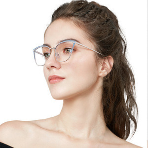 <span class=keywords><strong>Lunettes</strong></span> de soleil œil de chat pour femmes, verres photochromatiques gris, montures en métal <span class=keywords><strong>anti</strong></span>-reflets pour <span class=keywords><strong>lunettes</strong></span> de vue - Product Image 3