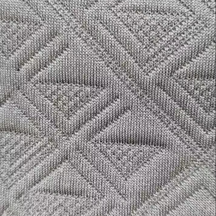 HUSHENG Metallic Pattern Stretch Spandex Fabric Other Plain Knitted Lightweight 260-270gsm Apparel Garment-Coat/Jacket Use Girls