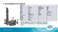 Foreuse hydraulique sur chenilles pour puits d'eau KAISHAN KW260, équipement de forage rotatif à boue DTH KW260