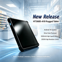 Tablette robuste 10,1 pouces Android 16, tablette industrielle IP67 étanche, Qualcomm Octa Core 4G LTE 10000mAh FHD 1200x1920