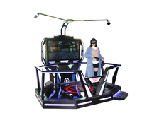 Simulateur de jeux VR interactif 9D réalité virtuelle VR jeu de simulation de tir/boxe avec 55 "HD LCD Console Desk