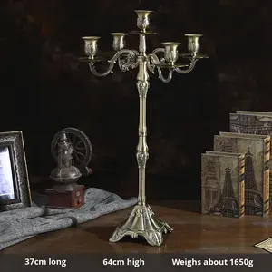 <span class=keywords><strong>Chandelier</strong></span> en métal bronze vintage à trois têtes, écologique, fait main, impression numérique Guangdong, modèle FYC, mariages, Noël - Product Image 5