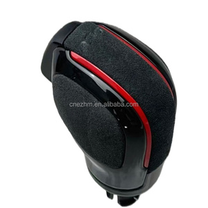 Poignée de levier de vitesse automatique de haute qualité DSG Black Warrior en daim avec finition bleue pour Volkswagen avec plateformes PQ et MQB - Product Image 4