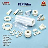 Rouleau de film FEP haute transparence 0,025 mm-0,5 mm, membrane antiadhésive, thermoscellable, résistant aux produits chimiques