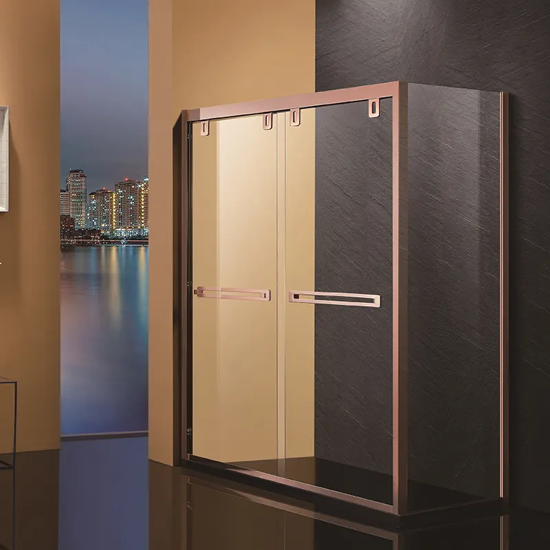 2022 लक्जरी स्नान कमरे ग्लास बाड़ों फिसलने दरवाजा शॉवर मॉड्यूलर बाथरूम फली पूर्वनिर्मित स्नान वर्षा स्टाल