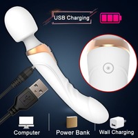 Leistungs starker Dildos Vibrator Doppel motor Silikon großer Zauberstab G-Punkt Massage gerät Sexspielzeug für Paare Klitoris Stimulator für Erwachsene