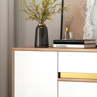 Meuble à chaussures en bois mdf de luxe, meuble de rangement pour l'entrée du salon