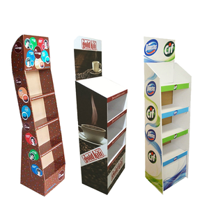 Exhibidores de PVC Plegables Personalizados para Supermercados, con 5 Estantes, Independientes, para Exhibición de Dulces y Bocadillos - Product Image 1