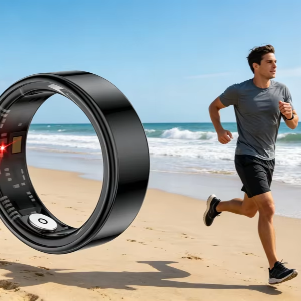 SR03 Smart Ring IP68 Waterproof Stainless Steel Fitness Tracker 2026 Heart Rate SpO2 Sleep Monitor App Control