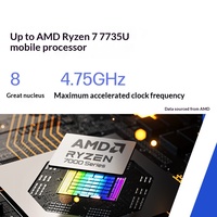 HP Sharp 15 Baru, Notebook Tipis dan Ringan 15,6 inci, CPU AMD Ryzen R5-7535U, RAM 8G/16G/32G, SSD M.2 512G/1T, Sensor Sidik Jari