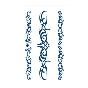 BXTAT Semi-permanente blu succo Genipa tatuaggi bella farfalla rosa rondine braccialetto piume Totem temporaneo - Product Image 6