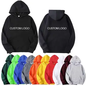 Wholesale custom design high quality Usa size Sweater men's 100% cotton hoodies with custom label