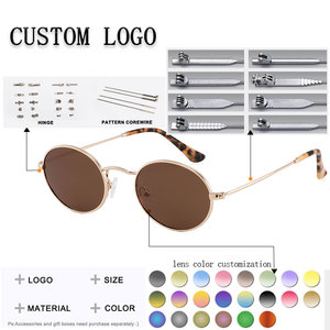 Gafas de Sol Redondas con Marco Metálico, Protección UV400, Estilo Retro, Unisex, Protección Solar para Adultos - Product Image 2