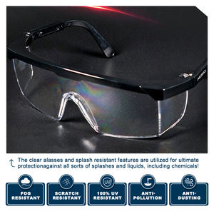 ANSI Z87.1標準安全眼鏡耐衝撃性および耐弾性クリアレンズ安全メガネスタイリッシュな安全ゴーグル - Product Image 3