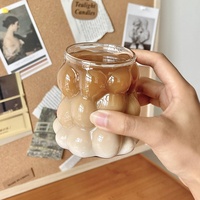 Gelas Anggur Niche dengan Gagang, Cangkir Susu Bergaya Ins, Cangkir Air Transparan Kelas Atas, Cangkir Kopi Latte untuk Sarapan
