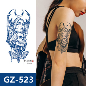 Tatuaje Semipermanente Serie GZ, Diseño Floral, Tatuaje Temporal de Larga Duración, Adhesivo de Tatuaje Sexy para <span class=keywords><strong>Pecho</strong></span> y Brazo - Product Image 3