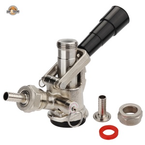 Coupleur de fût en acier inoxydable de type S Distributeur de bière pression pour brassage à domicile Connecteurs système S avec soupape de décharge de pression - Product Image 1