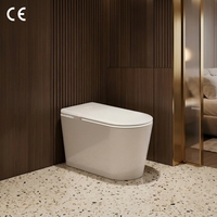 WC intelligent moderne MWD CE 220V en céramique avec bidet électronique automatique, bidet WC intelligent, siphon en P 180mm, OEM