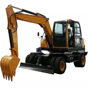 Hengwang HW-75 7.5ton Mini Digger Ruote Escavatori Idraulico Ruota Escavatore - Product Image 6