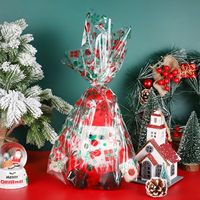 Noël Transparent Cellophane Rouleaux Cellophane Wrap pour Paniers Cadeaux Fleur Art Artisanat Nourriture Friandises Emballage Décor De Noël