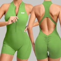 Combinaison de sport une pièce pour femme, effet froncé aux fesses, pour yoga et fitness, haute qualité