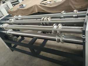 Electric Semi-Automatic Cardboard Slitting Scoring <strong>Machine</strong> / <strong>Cutting</strong> Creasing <strong>Machine</strong> For Apparel Beverage (Plastic Wood) - Product Image 2